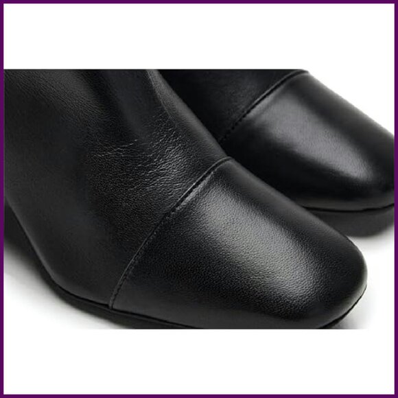 Leather Ankle Boots Size 6-11, 6-Inch Shaft Height - Picture 7 of 8